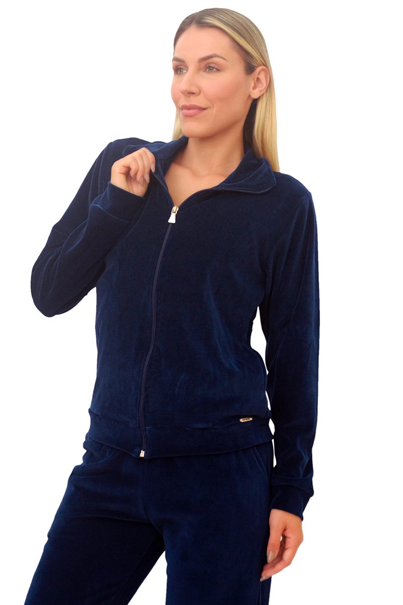 Jaqueta Plush Radiant Azul Marinho Top Model