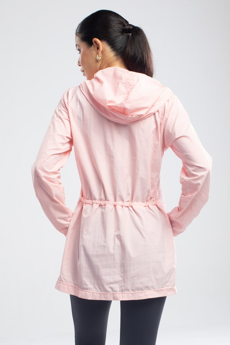 Jaqueta com Capuz Parka Astrid Rosa Top Model