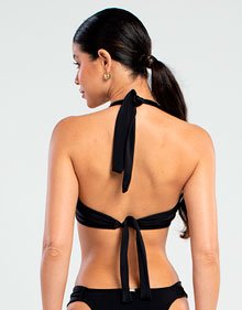 10724102 Top de Biquni Meia Taa Sustentao Preto La Playa descricao 4